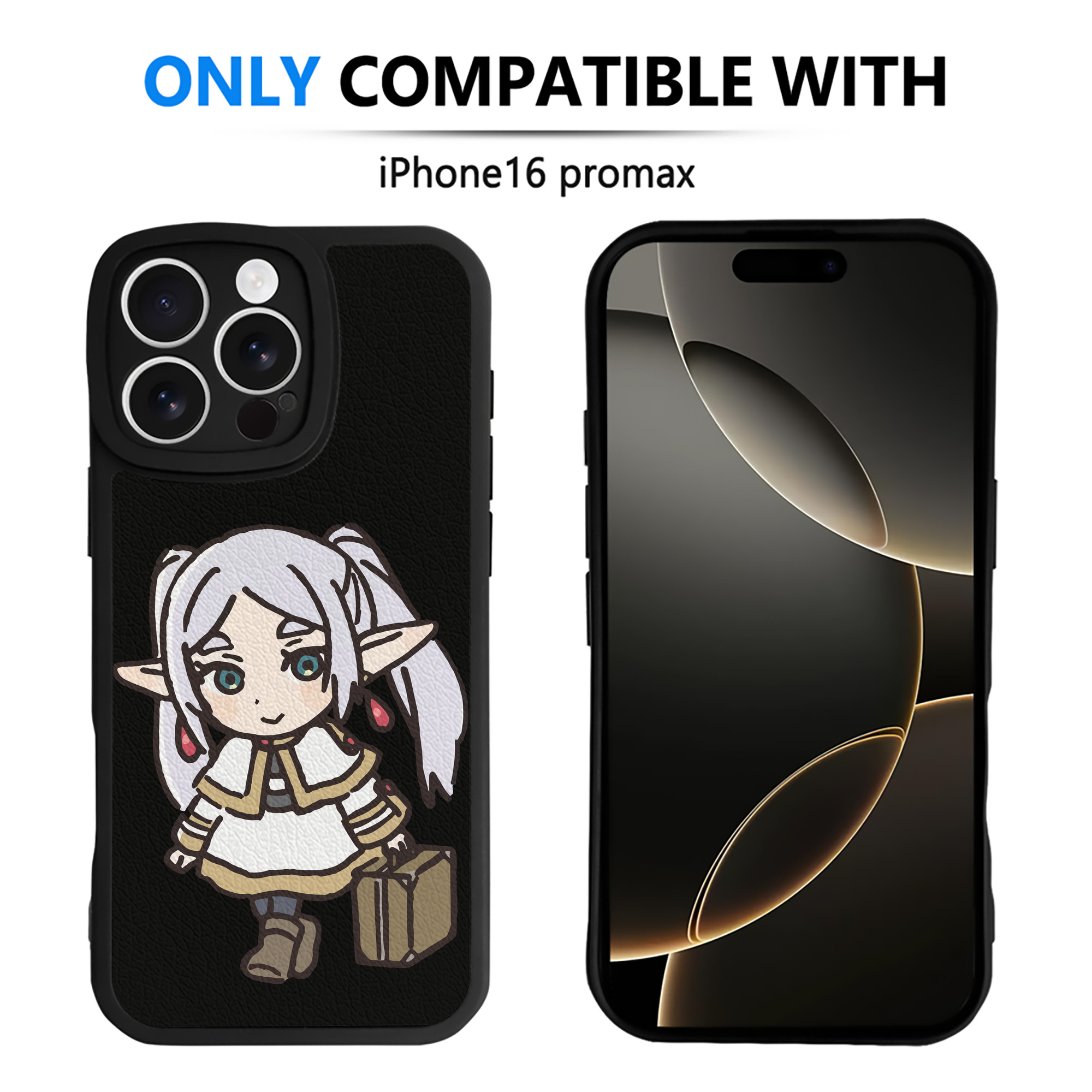（画像用） 葬送のフリーレン Frieren 【iPhone 16シリーズ対応】シリコンスマホケース（レザー調） 材質：シリコン
